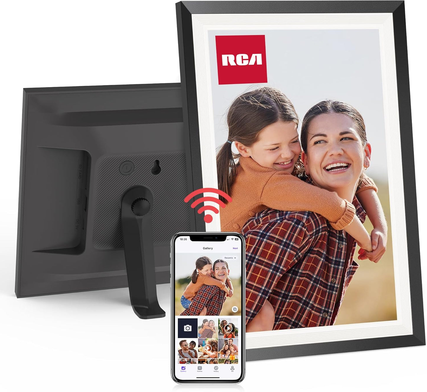 RCA 114KZ 10.1" WiFi Digital Picture Frame - 32GB Touchscreen