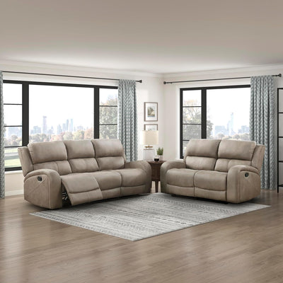 Lexicon Schmid 2-Piece Microfiber Reclining Sofa Set