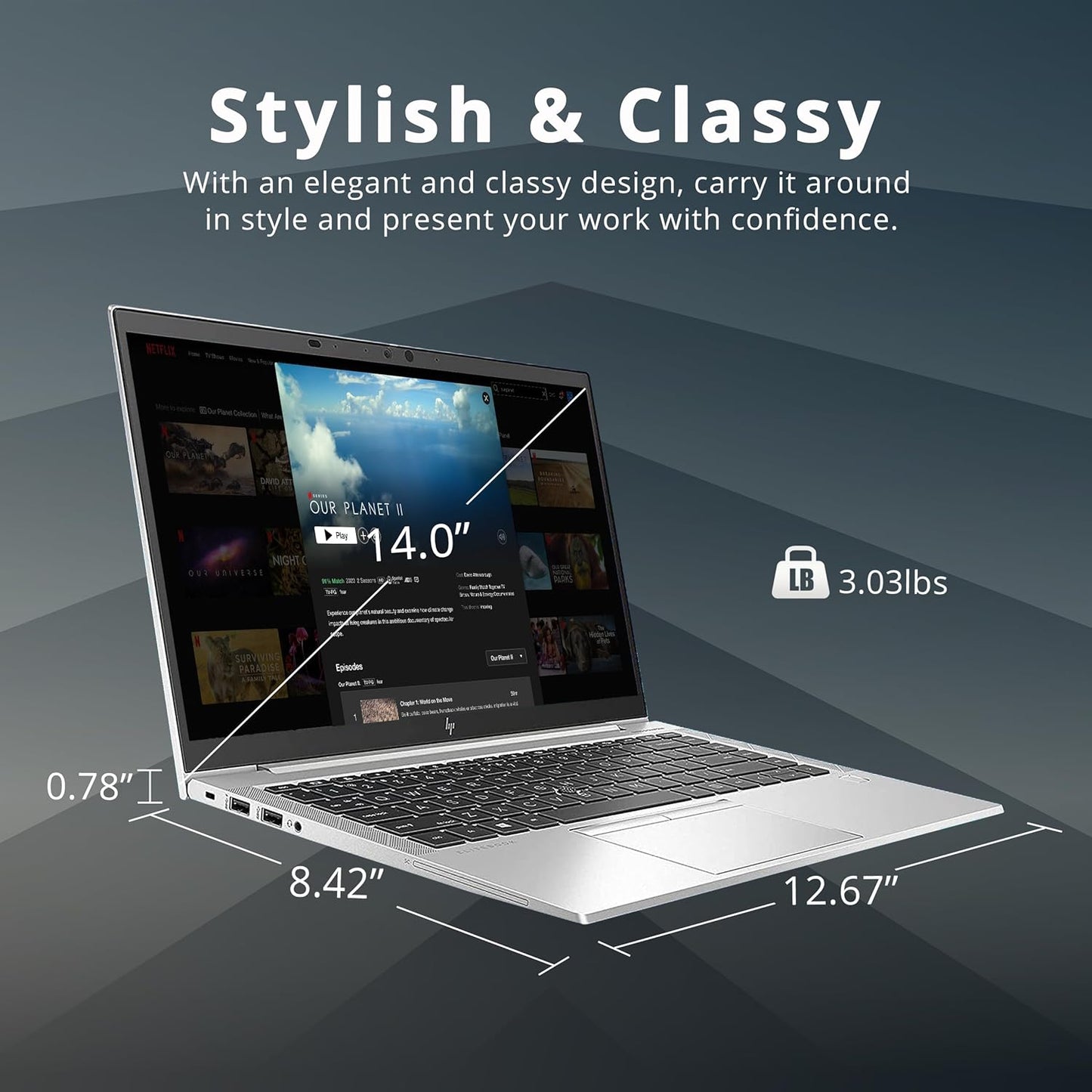 HP EliteBook 845 G8 14" Laptop - Ryzen 5 Pro, 64GB RAM, 2TB SSD