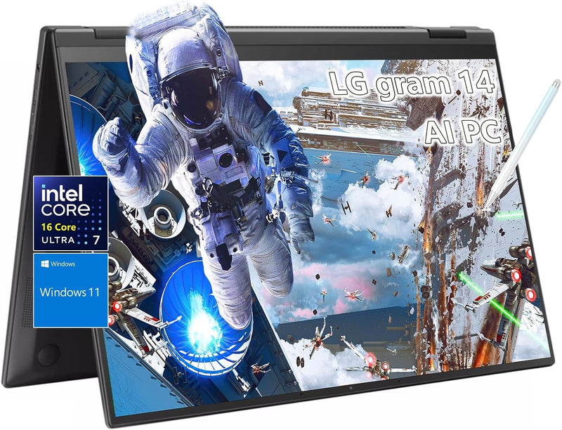LG gram 14 2in1 Touchscreen Laptop Intel Ultra 7 — main product image