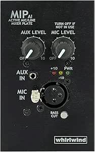 Whirlwind MIPAI Media Input Active Wall Plate - Black — main product image