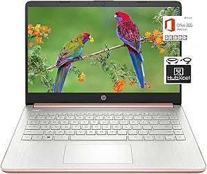 HP 2022 14-inch Laptop Celeron 4GB 64GB Rose Gold