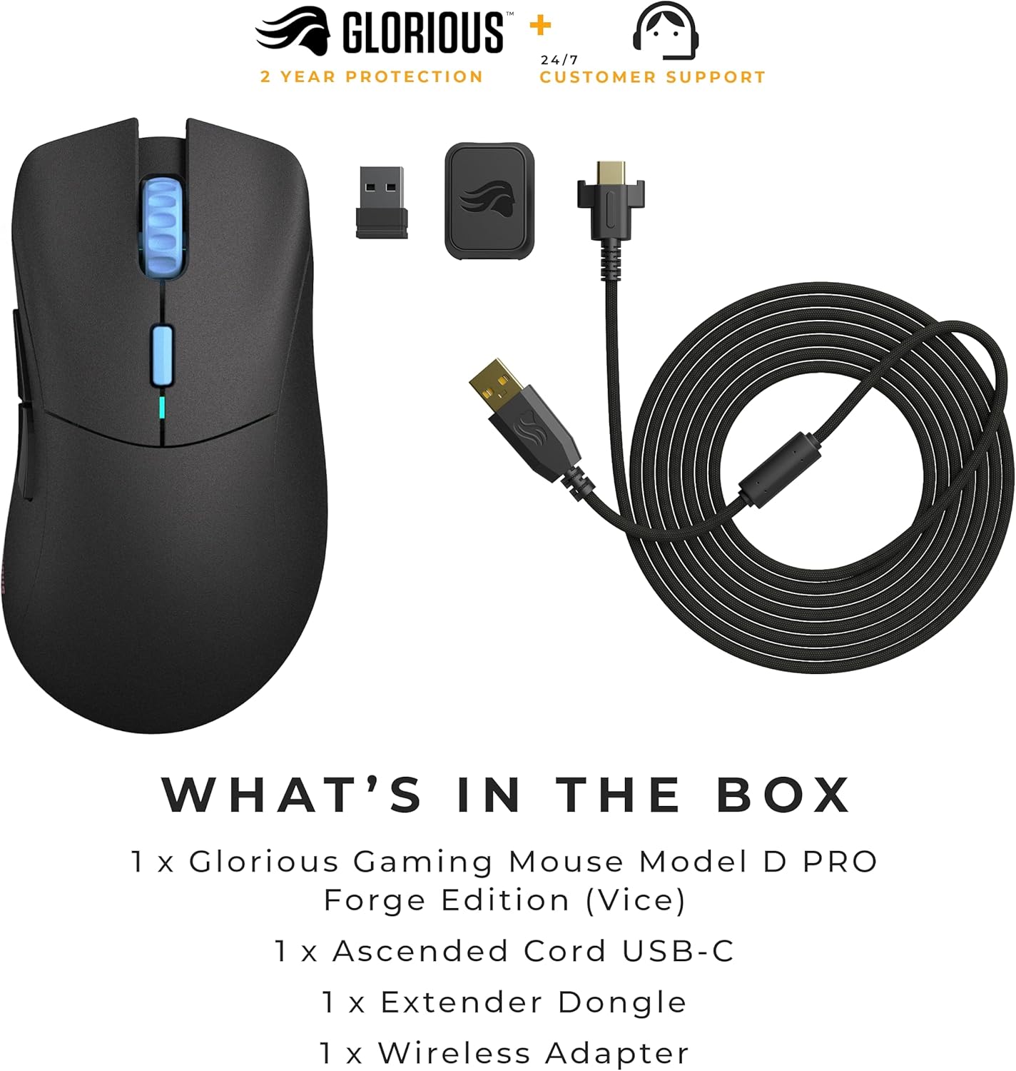 Glorious GLO-MS-PDW-VIC-FORGE Model D Forge Gaming Mouse