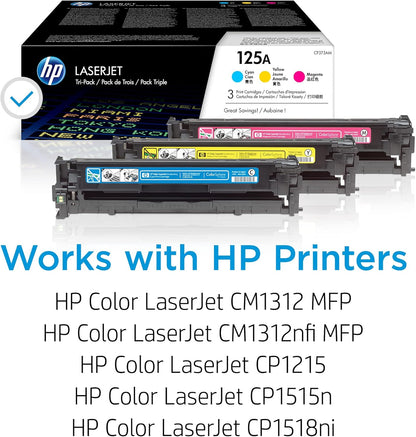 HP CE259A 125A Cyan Magenta Yellow Toner Cartridge 3-Pack