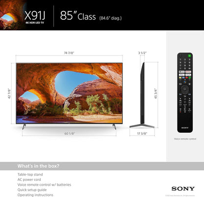 Sony SNKD85X91J 85" 4K Google TV Dolby Vision Renewed