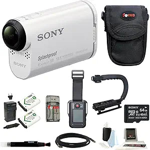 Sony HDR-AS100VR Action Cam - Live View Remote Bundle - 32GB