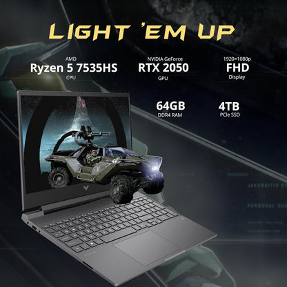 HP Victus 15 AMD RTX 2050 Gaming Laptop Bundle
