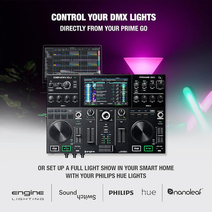 Denon DJ PRIMEGO Portable DJ Controller Mixer WIFI Streaming