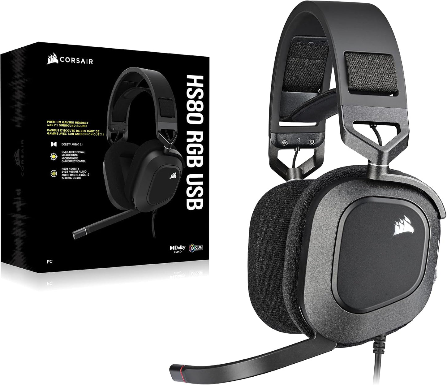 Corsair HS80 CA-9011237 Gaming Headset Dolby 7.1