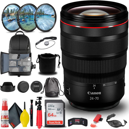 Canon RF 24-70mm f/2.8L IS USM Lens Bundle - Renewed