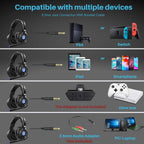 HP 200 Gaming Headphones with Microphone LED