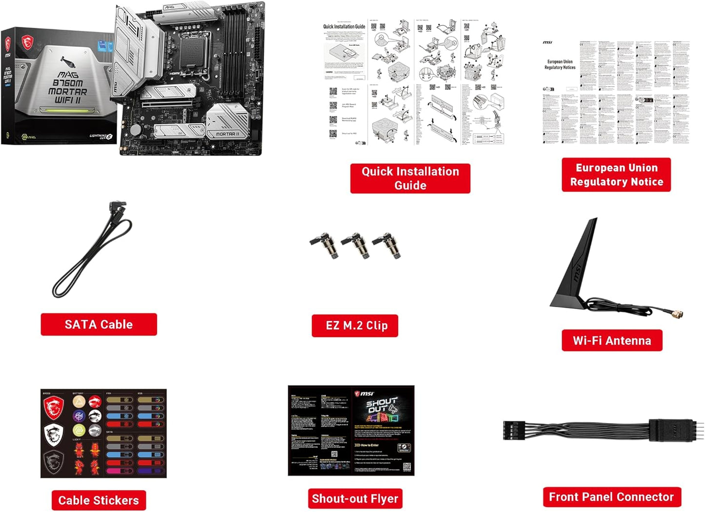 MSI B760MMORWIFI2 MAG Mortar WiFi II Gaming Motherboard