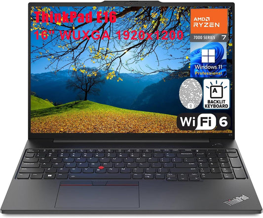Lenovo E16 ThinkPad Ryzen 7 Business Laptop