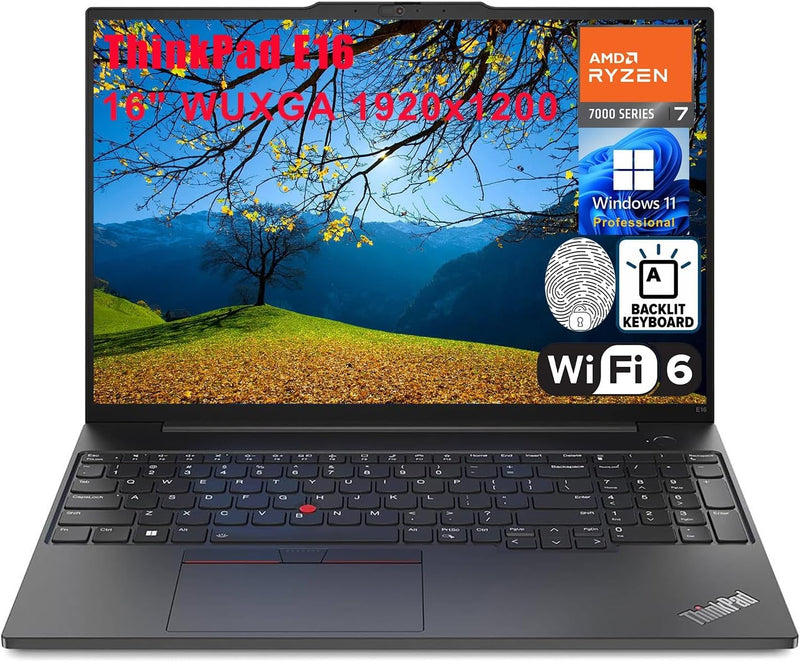 Lenovo E16 ThinkPad Ryzen 7 Business Laptop — main product image