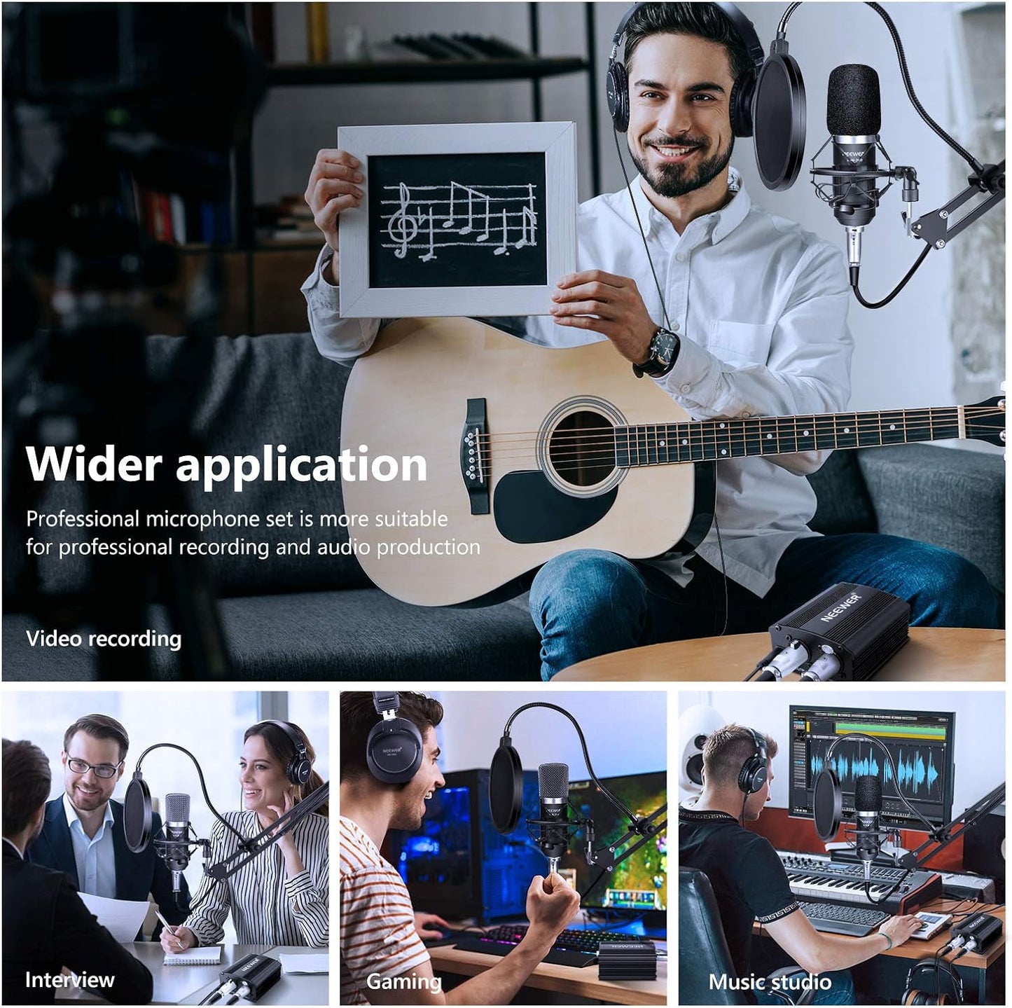 Neewer 90092378 Pro Condenser Microphone Kit