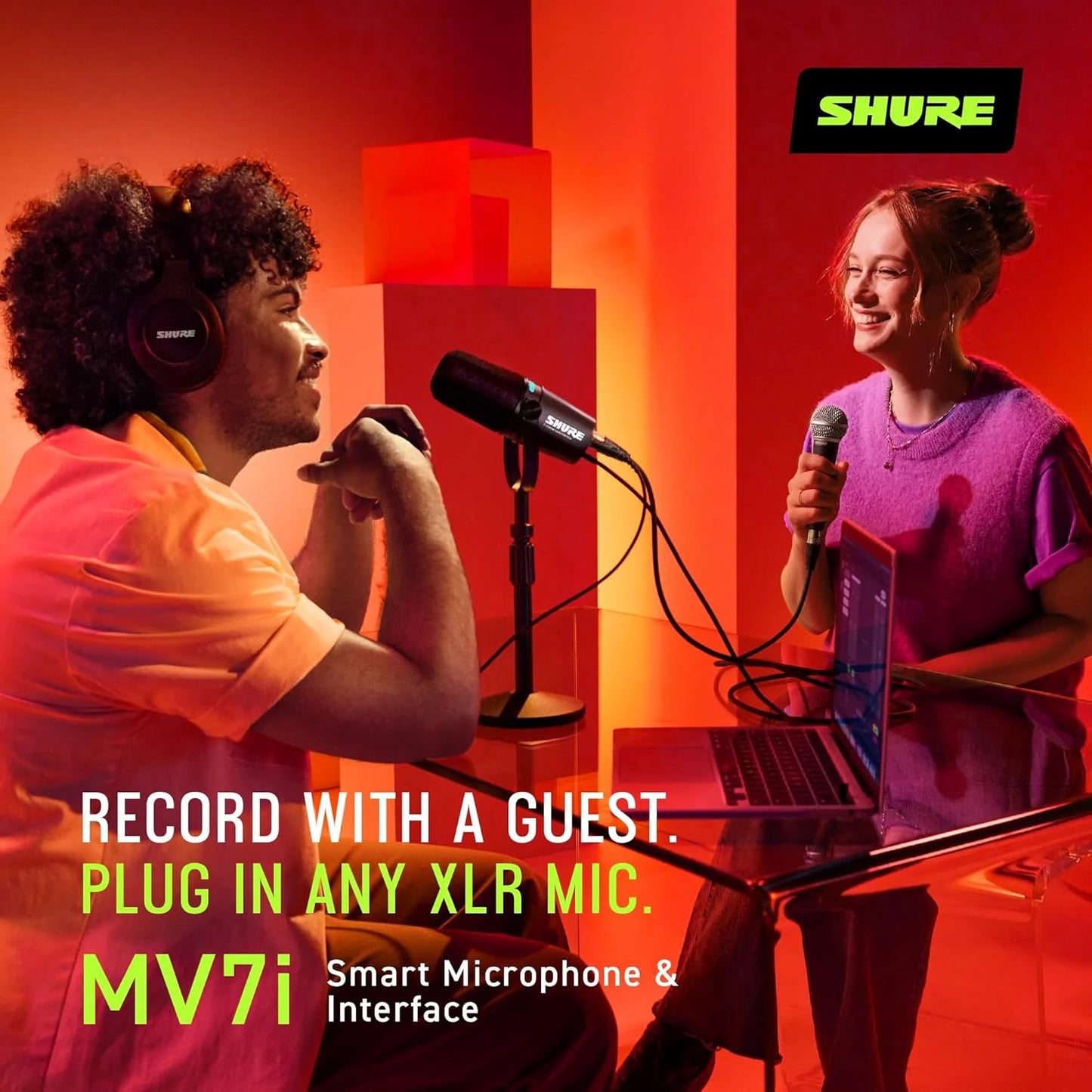 Shure MV7i Smart USB/XLR Podcast Microphone