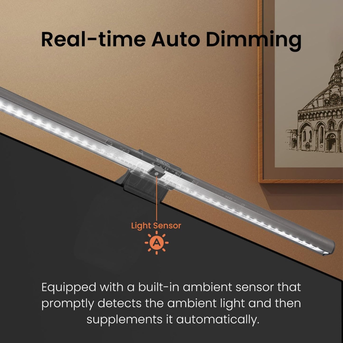 BenQ BenQ ScreenBar Halo - LED Monitor Light, Wireless Control