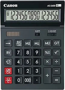 Canon 4997B001 AS-2600 16-Digit Desktop Calculator — main product image