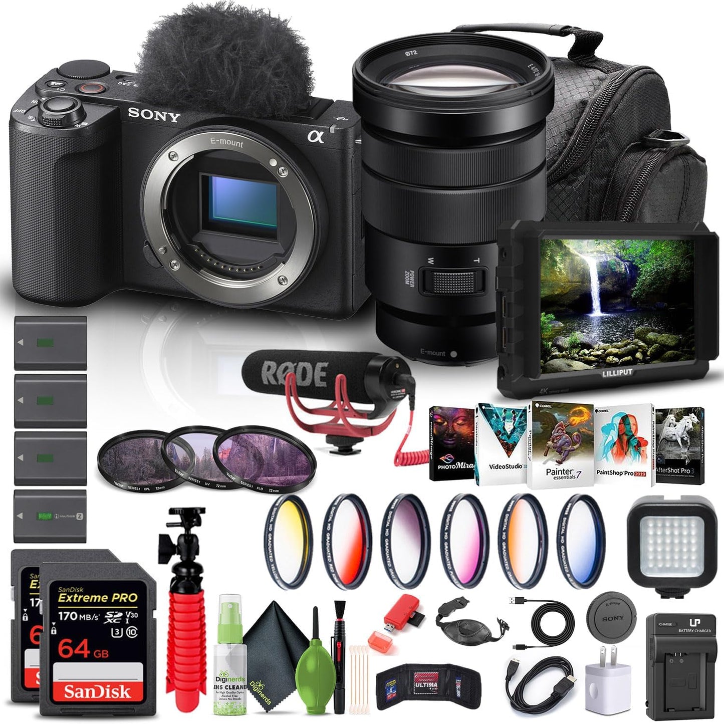 Sony ZVE10M2B: Alpha ZV-E10 II Mirrorless Camera Bundle