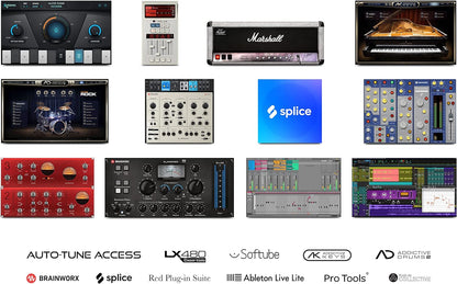 Focusrite Scarlett 2i2 4th Gen USB Audio Interface Studio Bundle