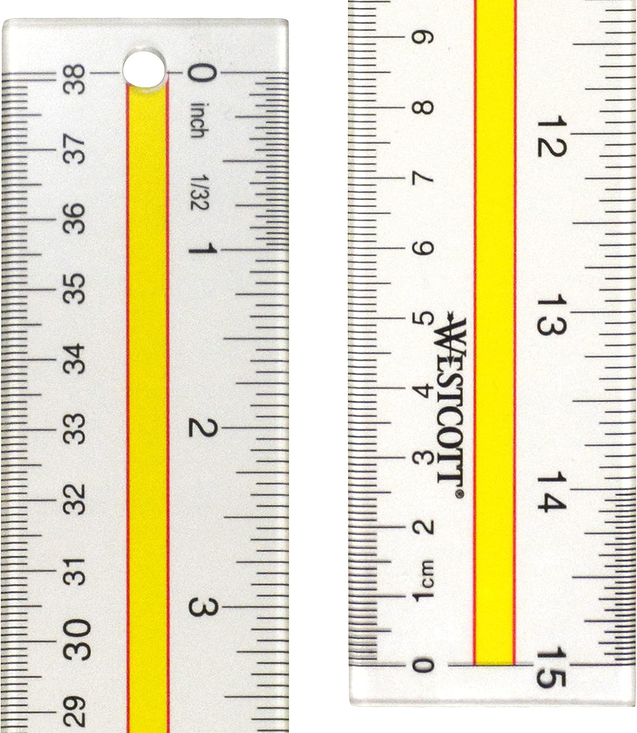Westcott 15" Acrylic Data Highlight Reading Ruler