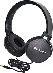 Magnavox MHP5026m-BK On-Ear Headphones with Microphone