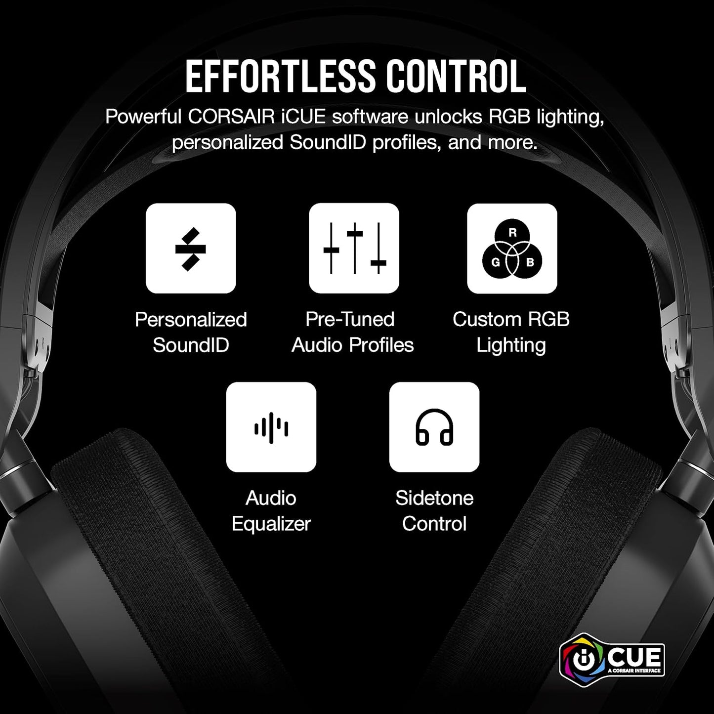 Corsair CA-9011295-WW HS80 MAX Wireless Gaming Headset Bluetooth