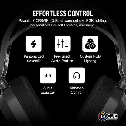 Corsair CA-9011295-WW HS80 MAX Wireless Gaming Headset Bluetooth