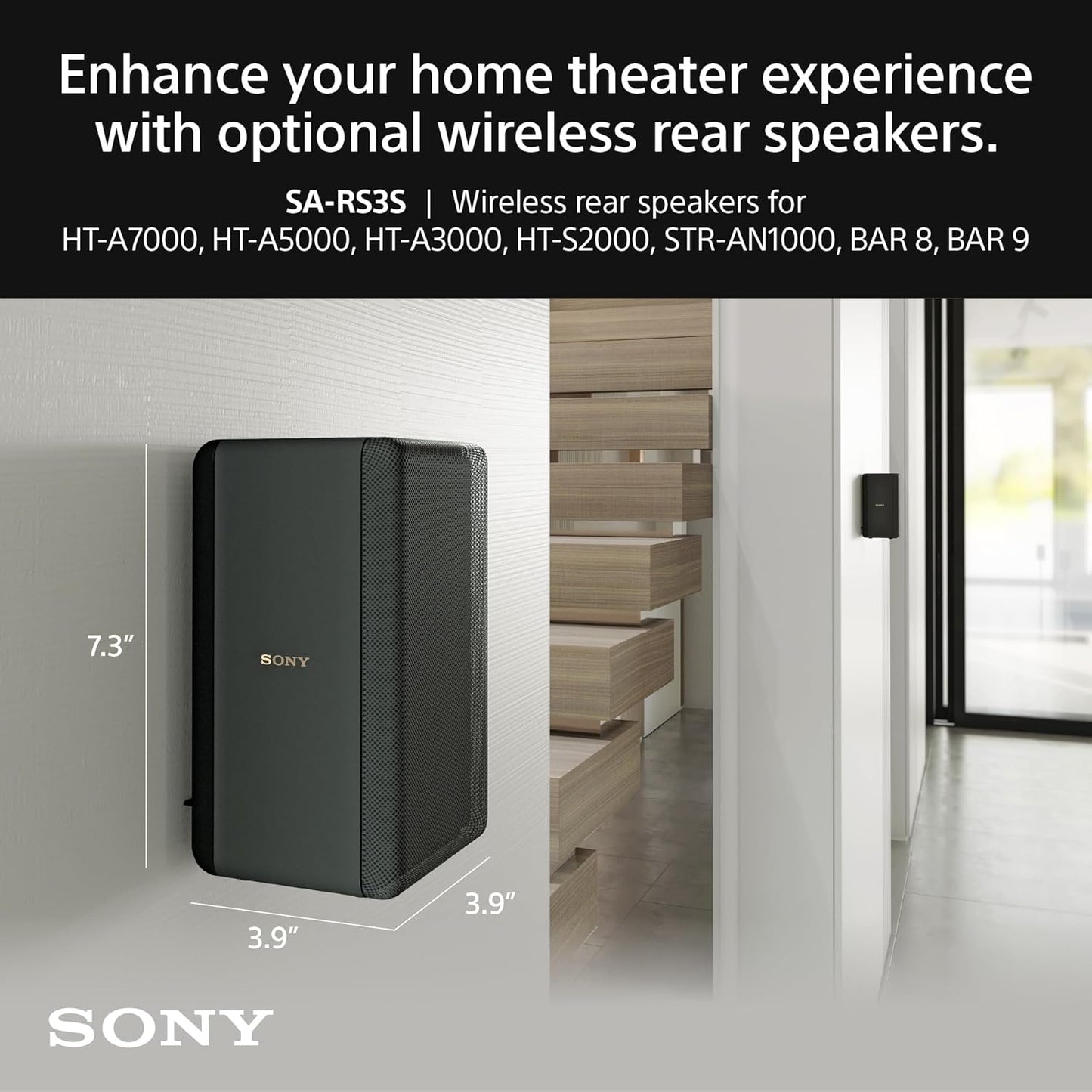 Sony SA-RS3S Wireless Rear Speakers for BRAVIA Theater
