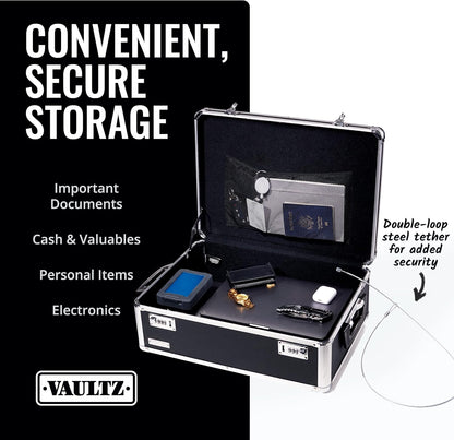 Vaultz VZ00323 Combination Lock Box for Laptop Cash and Medicine