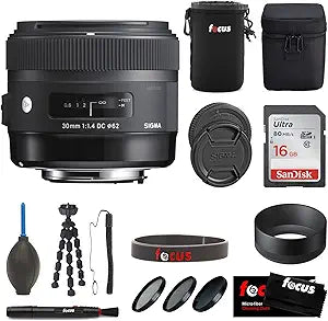 Sigma 30mm F1.4 DC HSM Art Lens Bundle