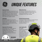 GE Safety Helmet - Impact Absorption, Adjustable, ANSI Type 1