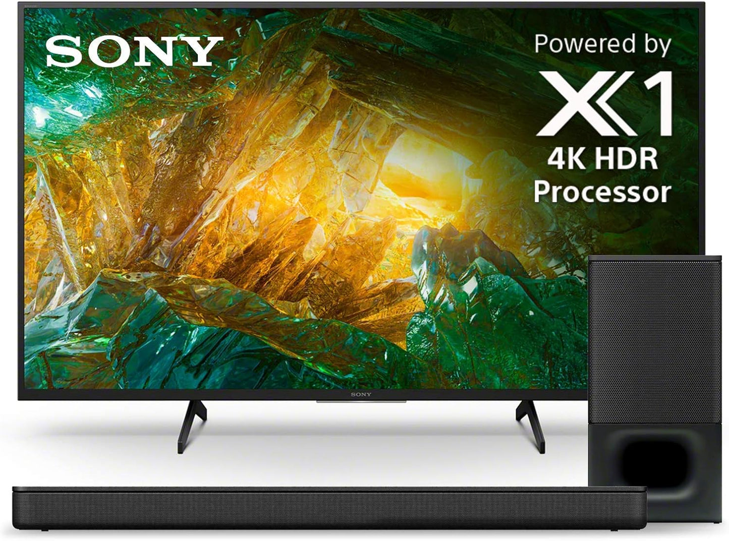 Sony X800H 43-Inch 4K UHD Smart TV Soundbar Bundle
