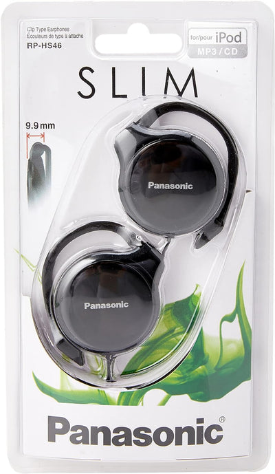Panasonic RPHS46K Clip-On Headphones Black
