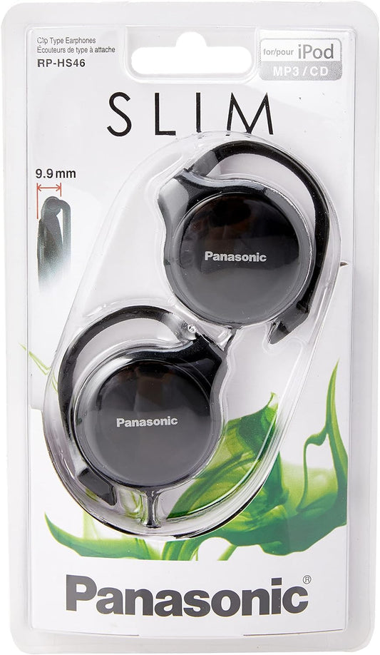 Panasonic RPHS46K Clip-On Headphones Black