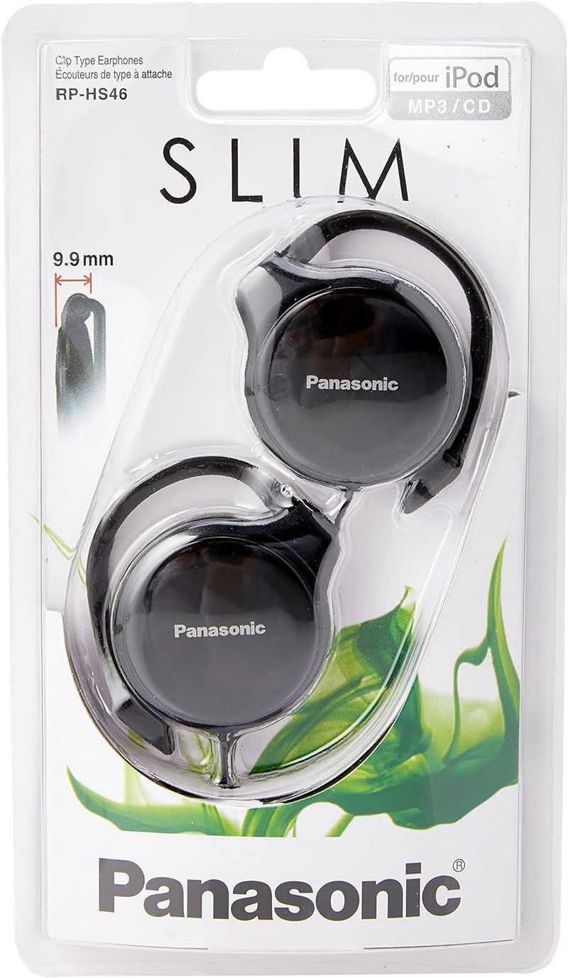 Panasonic RPHS46K Clip-On Headphones Black — main product image