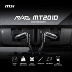 MSI MAG MT201D Heavy Duty Dual Monitor Stand