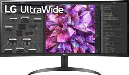 LG 34BQ60QC-B 21:9 Curved UltraWide QHD IPS Monitor