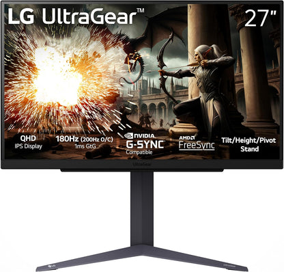 LG 27GS75Q-B 27" UltraGear 200Hz QHD Gaming Monitor