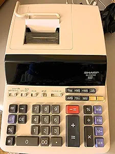 Sharp EL-1197PIII Color Printing Calculator Clock Calendar