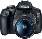 Canon Rebel T7 DSLR Kit 18-55mm+Telephoto Lens(Renewed)