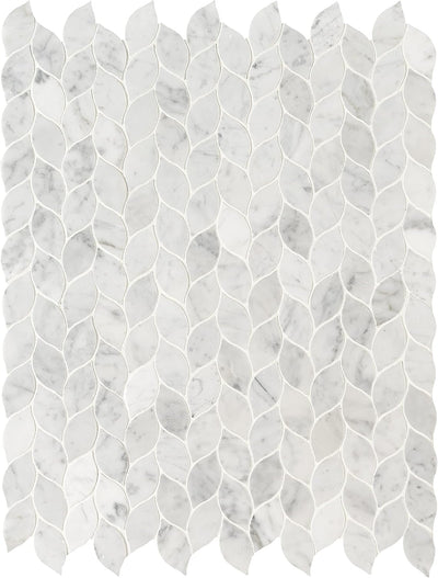 MSI AMZ-MD-00542-SAM Carrara White Marble Mosaic Tile