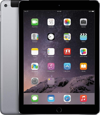 Apple iPad Air 2 64GB Cellular/WiFi - Space Gray (Renewed)