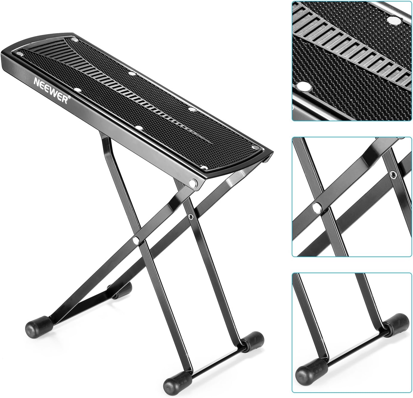 Neewer Guitar Foot Rest Adjustable Height Steel