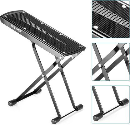 Neewer Guitar Foot Rest Adjustable Height Steel