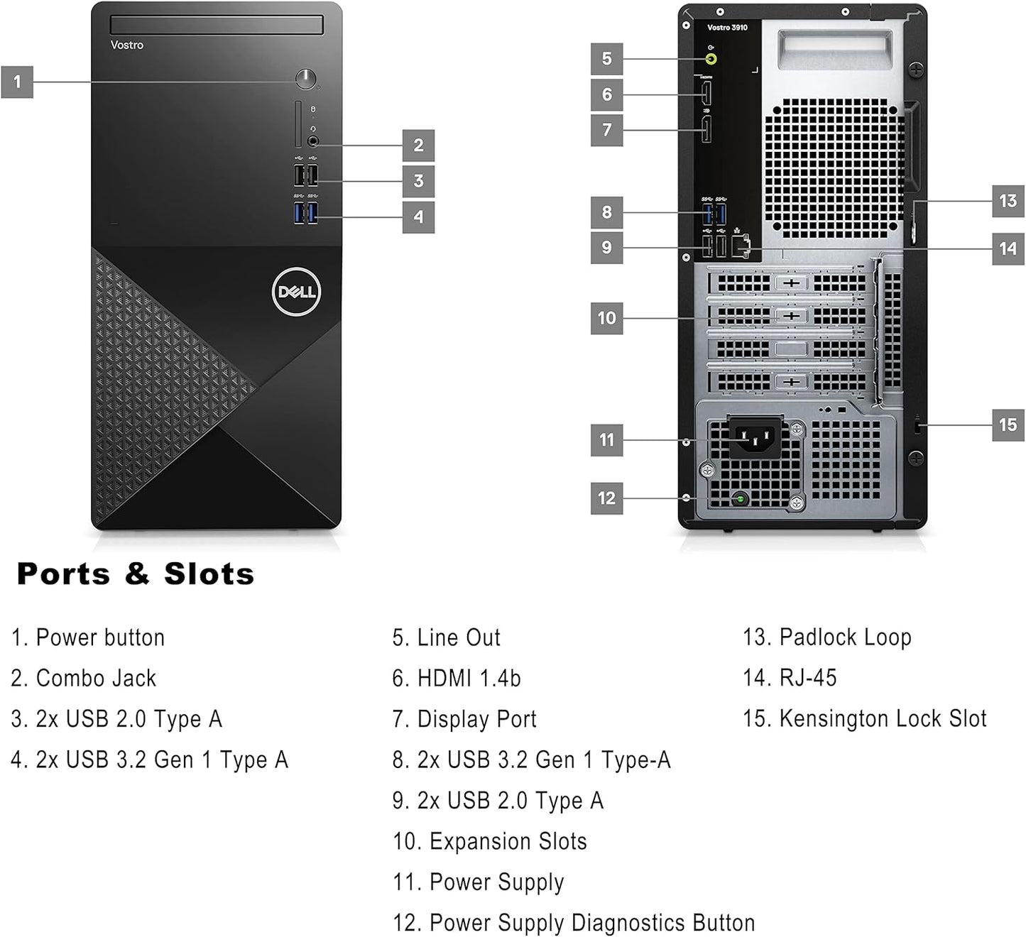 Dell Vostro 3910 i3 Tower Desktop Computer