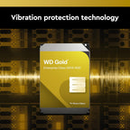 Western Digital WD161KRYZ 16TB Gold Enterprise HDD - 7200RPM SATA