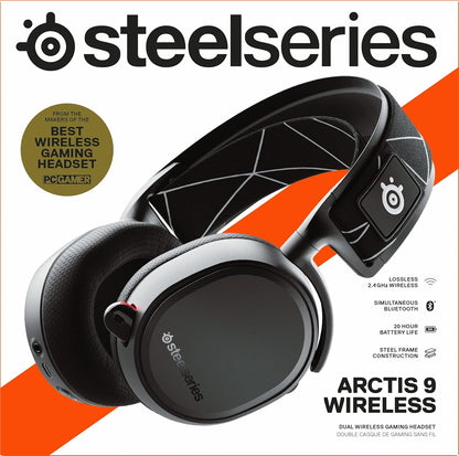 SteelSeries Arctis 9 Wireless Gaming Headset Bluetooth Renewed