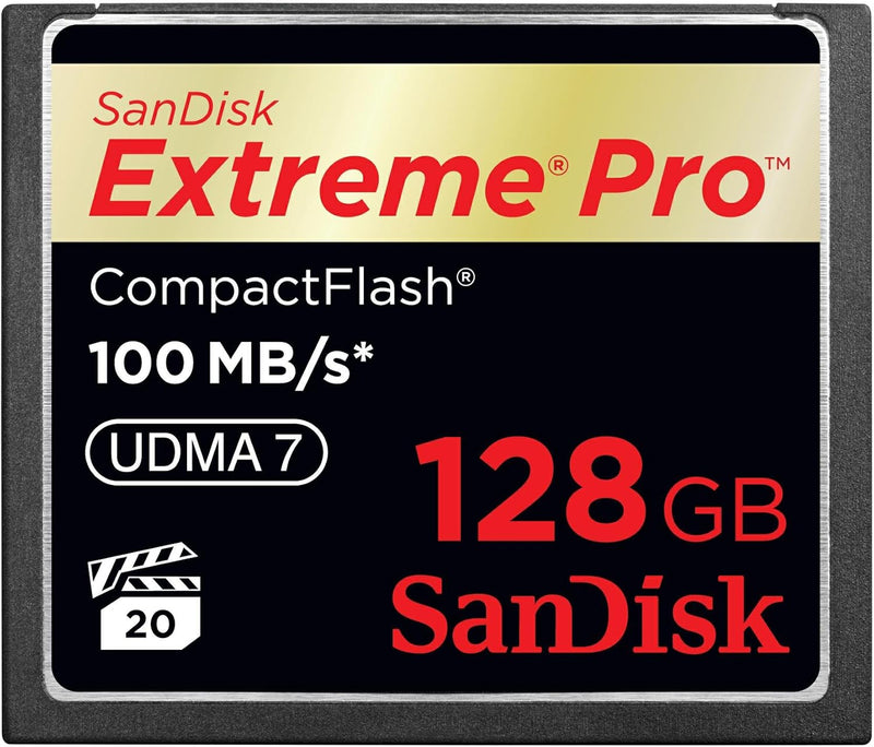 SanDisk SDCFXS-128G-X46 Extreme 128GB CompactFlash Card — main product image