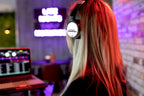 Numark HF125 DJ Headphones Ultra-Portable Silver